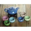 7pcs Exquisite Ice-Carck Tea Set, Porrtery Teaset,TB05, Free Shipping