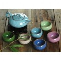 7pcs Exquisite Ice-Carck Tea Set, Porrtery Teaset,TB03, Free Shipping