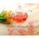 800ml Pumpkin Glass Coffee/Tea Pot+ 4pcs Double-wall Cup+ Warmer, Good Gift, B06SD, Free Shipping