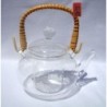 600ml Glass Coffee Pot, Tea pot, Teapot, Rattan Handle,B01, Free Shipping