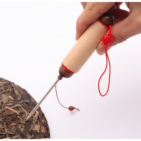 New,Wooden Handle Tea Knife for Prying Pu erh Tea Cake,Tea Needle for Breaking Cakes, Tea Tool,PJ14