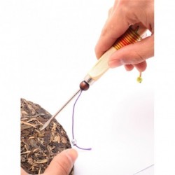 New, Wooden Handle Tea Knife for Prying Pu erh Tea Cake,Tea Needle for Breaking Cakes, Tea Tool,,PJ21