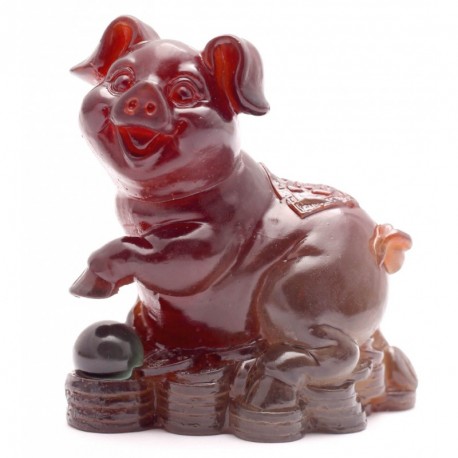 Yellow Pig, Lucky Charms,Chinese zodiac,Shenxiao,Allochroic Mascot,fengshui Ornament,novel gifts,Amazing present,Tea pet