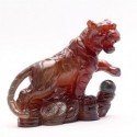 Lucky Charms, Chinese zodiac, Yellow Tiger, Shenxiao,Allochroic Mascot, Ornament,tea pet,novel gifts,