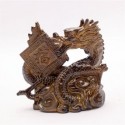 Allochroic Mascot,Yellow Lucky Dragon,Fengshui,Best Gifts,Novel present,arts&Crafts,Ornament will change color, tea pet