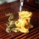 Allochroic Mascot,Golden kylin,Chinese unicorn,Fengshui,Best Gifts,Novel present,arts & Crafts,Ornament, tea pet