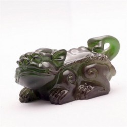 Allochroic Mascot, 2pcs brave troops, Ornament, Green mythical wild animal, tea pet, novel present, Best Gifts
