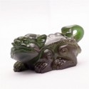 Allochroic Mascot, 2pcs brave troops, Ornament, Green mythical wild animal, tea pet, novel present, Best Gifts
