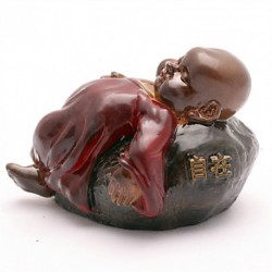 Allochroic Mascot, Cute little monk, Sleeping Buddhist monk, tea pet, newfangled Ornament, Amazing Gifts