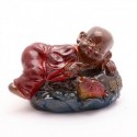 Allochroic Mascot, Cute little monk, Sleeping Buddhist monk, tea pet, newfangled Ornament, Amazing Gifts,