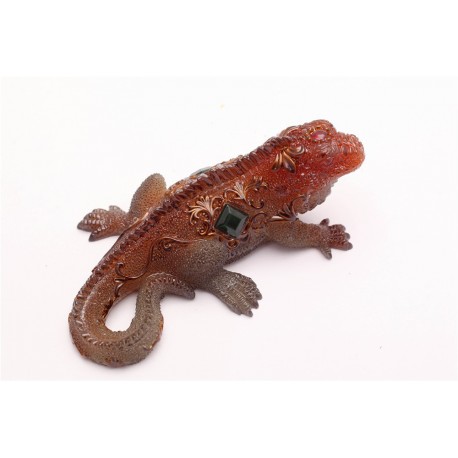 Allochroic Mascot,Yellow Chameleon Ornament, tea pet, will change color, newness gifts,