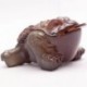 Allochroic Mascot, Yellow Mony Toad Ornament, tea pet, Fengshui,Best Gifts,Novel present, arts&Crafts,will change color