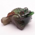 Allochroic Mascot, Green Mony Toad Ornament, tea pet, Fengshui,Best Gifts,Novel present, arts&Crafts,will change color,
