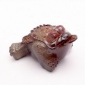 Allochroic Mascot, Yellow Mony Toad Ornament, tea pet, Fengshui,Best Gifts,Novel present, arts&Crafts,will change color,