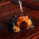 Allochroic Mascot, Yellow Mony Toad Ornament, tea pet, Fengshui,Best Gifts,Novel present, arts&Crafts,will change color,