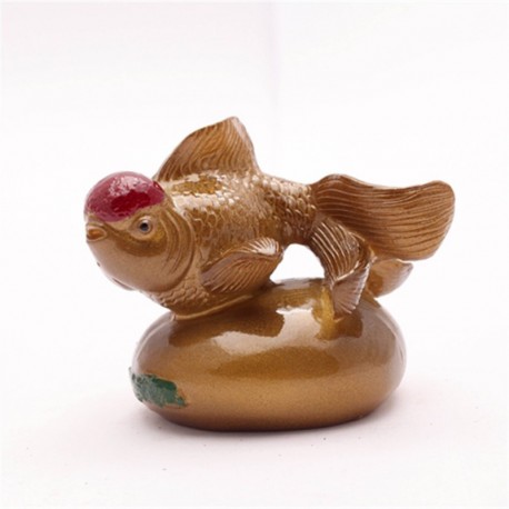 Allochroic Mascot, Gold Mony Allochroic Buddha, Fish, tea pet,