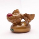 Allochroic Mascot, Gold Mony Allochroic Buddha, Fish, tea pet,