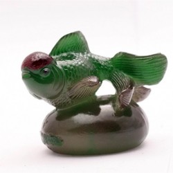 Allochroic Mascot, Green Goldfisht, Feng Shui, tea pet, Best Gifts, Fish will change color, Newness present,
