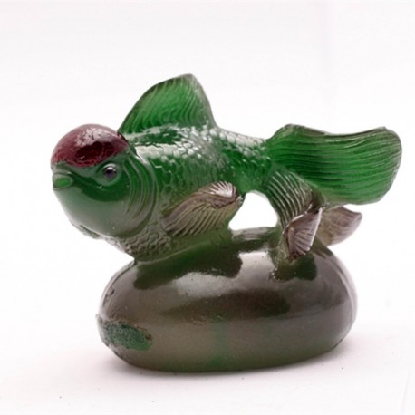 Allochroic Mascot, Green Goldfisht, Feng Shui, tea pet, Best Gifts, Fish will change color, Newness present,