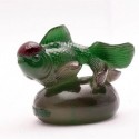 Allochroic Mascot, Green Goldfisht, Feng Shui, tea pet, Best Gifts, Fish will change color, Newness present,