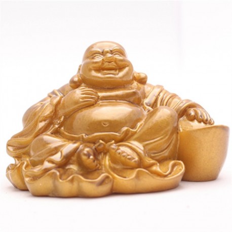Allochroic Mascot, Golden Buddha, Ornament, tea pet,Fengshui, Best Gifts,Novel present, will change color