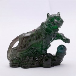 Green Tiger, Lucky Charms, Chinese zodiac, Shenxiao,Allochroic Mascot, fengshui Ornament,novel gifts, Tea pet,