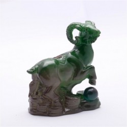 Green Sheep, Lucky Charms,Chinese zodiac,Shenxiao,Allochroic Mascot,fengshui Ornament,novel gifts,best present,Tea pet,