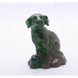 Green Dog, Lucky Charms,Chinese zodiac,Shenxiao,Allochroic Mascot,Ornament,novel gifts, Tea pet, Amazing present,S1015Ag