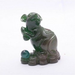 Green Mouse, Lucky Charms,Chinese zodiac,Shenxiao,Allochroic Mascot,fengshui Ornament,novel gifts,best present,Tea pet,S1015As