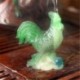 Green Rooster, Lucky Charms,Chinese zodiac,Shenxiao,Allochroic Mascot,fengshui Ornament,novel gifts,present,Tea pet,S1015AJ