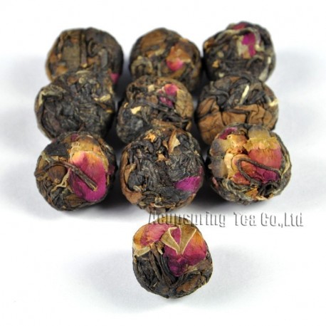 Rose Bud White Tea,Organic 2006 aged White Peony,100% natural Chinese Herbal,Handmade Anti-age tea