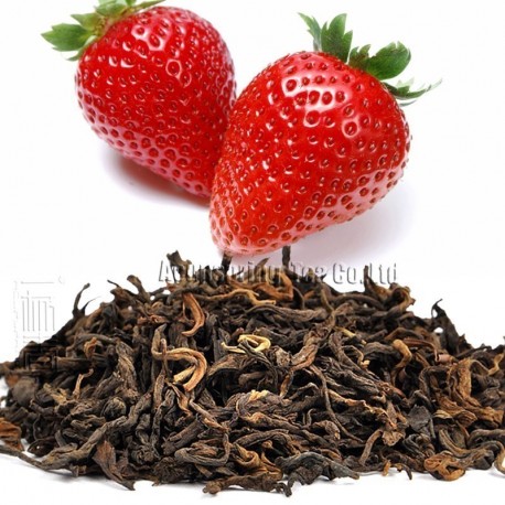 Strawberry Flavor Puerh Tea,Fruit flavor Loose Leaf Pu'er,Reduce Weight Ripe Pu-erh,CTX807