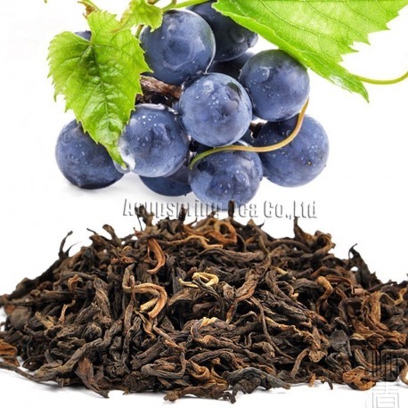 Grape Flavor Puerh Tea,Fruit flavor Loose Leaf Pu'er,Reduce Weight Ripe Pu-erh,CTX811